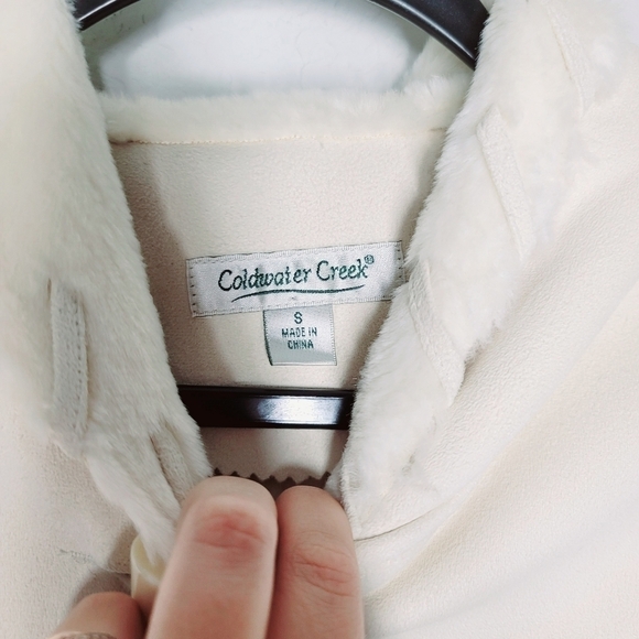 Coldwater Creek Women's Winter Whipstitch Faux Fur Coat - Picture 5 of 9